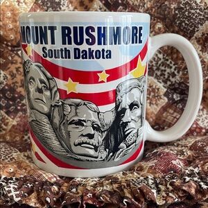 Mount Rushmore South Dakota-themed Souvenir Mug with Quote by Gutzon Borglum